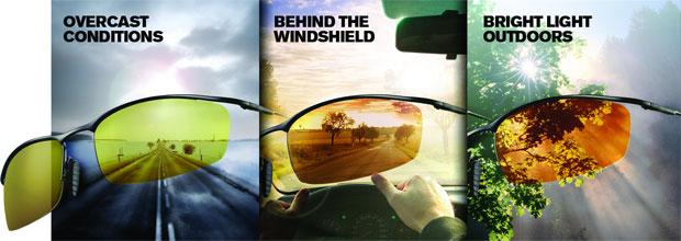 The Drivewear Lens have the ability to adjust to different lighting conditions.